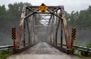old, rusty bridge