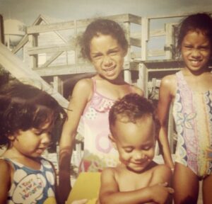 Attorney Courtney Winston (pictured far right) with her siblings